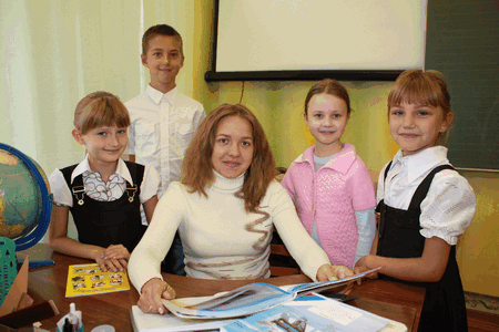 О.А. Романенко с учениками